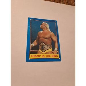 1987 Topps WWF Hulk Hogan #37 Champ in the Ring Wrestling Card Titan ####